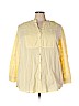 Denim 24/7 100% Cotton Yellow Long Sleeve Blouse Size 24 - photo 1