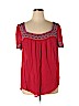 St. John's Bay 100% Rayon Red Short Sleeve Top Size XL - photo 1