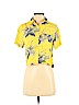 Forever 21 Yellow Short Sleeve Button-Down Shirt Size S - photo 1