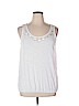 Ann Taylor LOFT 100% Cotton White Sleeveless Top Size XL - photo 1