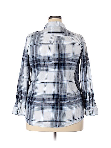 Roaman's Long Sleeve Button-Down Shirt (view 2)