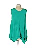 John Paul Richard 100% Rayon Green Sleeveless Blouse Size S - photo 2
