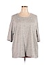 Lane Bryant Gray 3/4 Sleeve Top Size 22 Plus/24 - photo 1