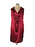 DressBarn 100% Polyester Red Cocktail Dress Size 14 - photo 1