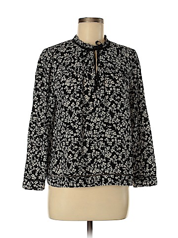 Point Sur Long Sleeve Silk Top (view 1)