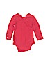 Baby Gap 100% Cotton Red Long Sleeve Onesie Size 18-24 mo - photo 2