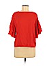 H&M 100% Polyester Red 3/4 Sleeve Blouse Size 2 - photo 1