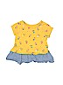 Baby Gap 100% Cotton Yellow Short Sleeve Top Size 3T - photo 1