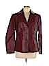East 5th 100% Leather Burgundy Leather Jacket Size L (petite) - photo 1