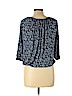 MICHAEL Michael Kors 100% Viscose Blue Short Sleeve Top Size L (petite) - photo 2