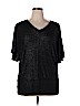 Fashion Bug Black Pullover Sweater Size 1X - photo 1