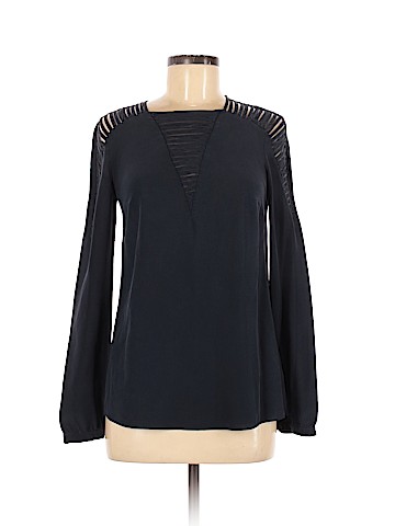 Bailey 44 Long Sleeve Silk Top (view 1)