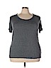 Ava & Viv Gray Short Sleeve T-Shirt Size 2X - photo 1