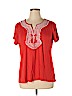 Style&Co Red Short Sleeve Top Size 1X - photo 1