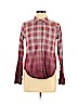 Hollister 100% Cotton Burgundy Long Sleeve Button-Down Shirt Size M - photo 1