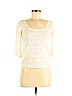 Charlotte Russe Ivory Short Sleeve Top Size M - photo 1