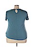 Wilde Teal Short Sleeve Top Size 3X - photo 2