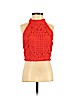 Forever 21 100% Polyester Orange Sleeveless Blouse Size S - photo 1