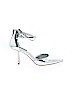 White House Black Market Silver Heels Size 10 - photo 1