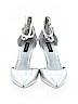 White House Black Market Silver Heels Size 10 - photo 2