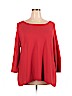 Eileen Fisher 100% Tencel Red Pullover Sweater Size 2X - photo 1