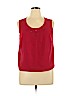 Montee Collection 100% Polyester Red Sleeveless Blouse Size 14 - photo 1