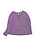 Old Navy Solid Purple Long Sleeve Top Size 8 - photo 2