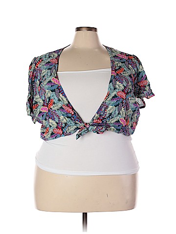 City Chic Short Sleeve Blouse (view 1)