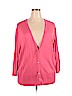 Lane Bryant 100% Cotton Pink Cardigan Size 26 - photo 1