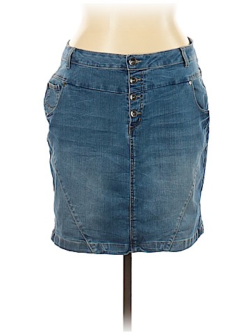 Ellos Denim Skirt (view 1)