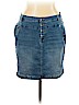 Ellos 100% Cotton Blue Denim Skirt Size 16 - photo 1