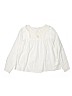 Zara Kids 100% Cotton Ivory Long Sleeve Blouse Size 11 - 12 - photo 1