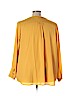 ModCloth 100% Polyester Yellow Long Sleeve Blouse Size 4X - photo 2