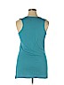 Bisou Bisou 100% Rayon Blue Sleeveless Top Size XL - photo 2