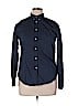 Uniqlo 100% Cotton Blue Long Sleeve Button-Down Shirt Size XL - photo 1