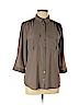 H&M 100% Polyester Gray 3/4 Sleeve Blouse Size 12 - photo 1