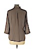 H&M 100% Polyester Gray 3/4 Sleeve Blouse Size 12 - photo 2