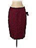 Le Suit 100% Polyester Burgundy Casual Skirt Size 2 (petite) - photo 1