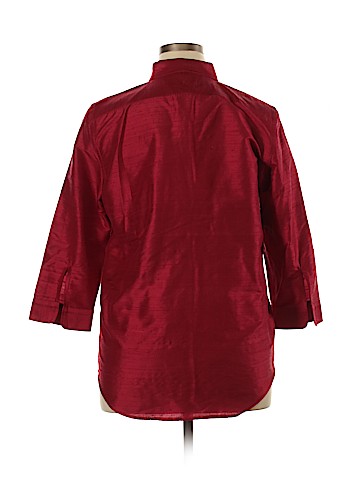 Lauren by Ralph Lauren 3/4 Sleeve Silk Top (view 2)