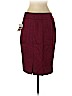 Le Suit 100% Polyester Burgundy Casual Skirt Size 2 (petite) - photo 2