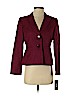 Le Suit 100% Polyester Burgundy Blazer Size 2 (petite) - photo 1