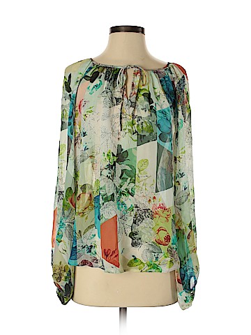 Leifsdottir Long Sleeve Silk Top (view 1)