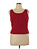 Tahari by ASL 100% Polyester Red Sleeveless Blouse Size 14 - photo 1