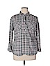 Croft & Barrow 100% Cotton Gray Long Sleeve Button-Down Shirt Size XL - photo 1