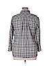 Croft & Barrow 100% Cotton Gray Long Sleeve Button-Down Shirt Size XL - photo 2