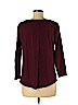 Lucky Brand Burgundy Long Sleeve Top Size M - photo 2