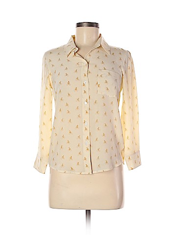 Club Monaco Long Sleeve Silk Top (view 1)