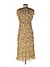 Ports 1961 100% Silk Tan Casual Dress Size 8 - photo 2