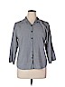 Christopher & Banks Blue Long Sleeve Blouse Size XL - photo 1