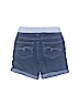 Justice Solid Blue Denim Shorts Size 10 - photo 2